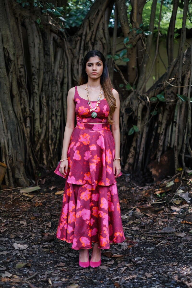 Tiered skirt set