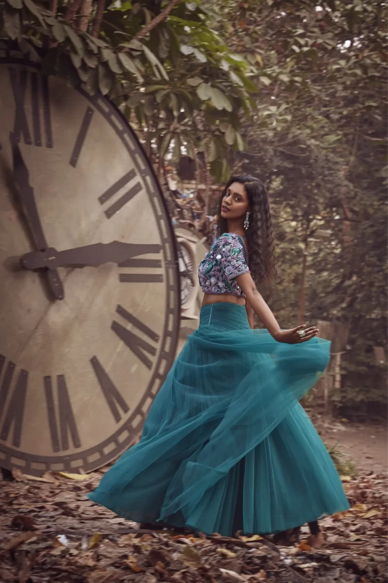 Quetzal Lehenga